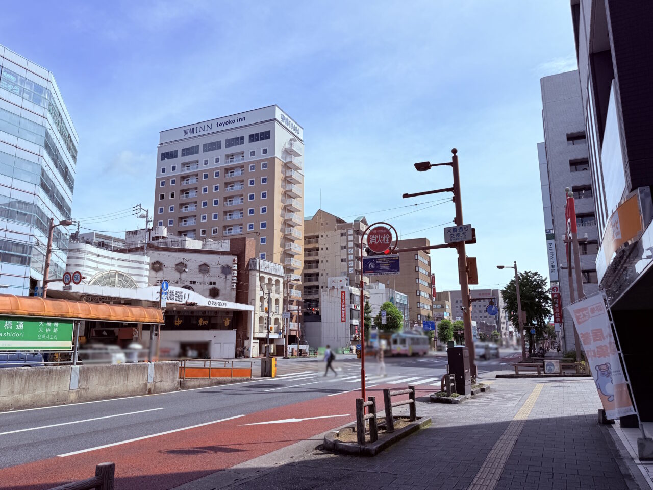 2026年2月オープン予定の「東横イン 高知」 正面から見た完成外観（2025年9月初旬撮影）