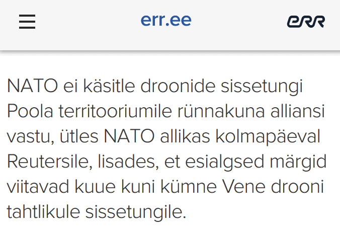 NATOは、ロシアのドローンをポーランドに攻撃として扱うのではなく、意図的な侵略として扱っています