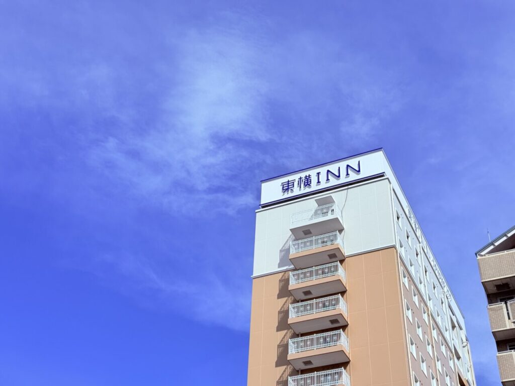 2026年2月オープン予定の「東横イン 高知」 正面から見た完成外観（2025年9月初旬撮影）