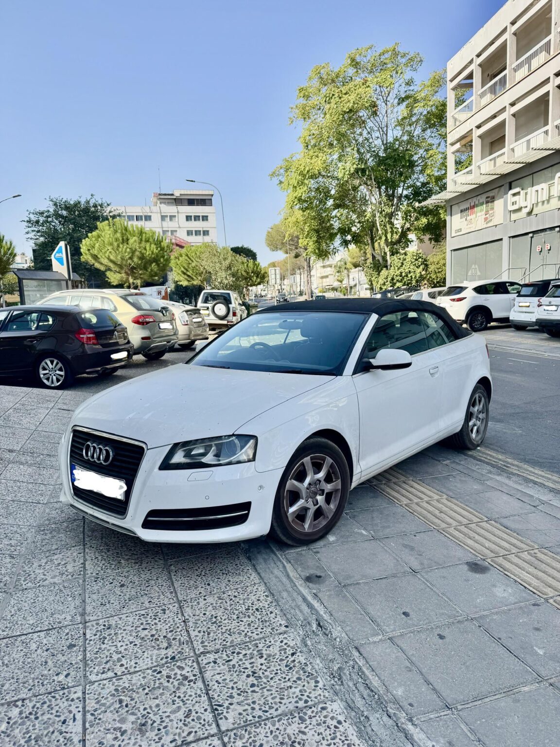 私立歩道、公共の歩道、二重黄色の線。