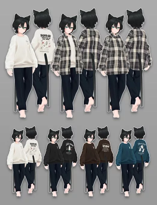 ライフスタイルブランド「LAKOLE」から、初のVRChat対応ファッション「Obake Urake Pullover」が発表 - MoguLive