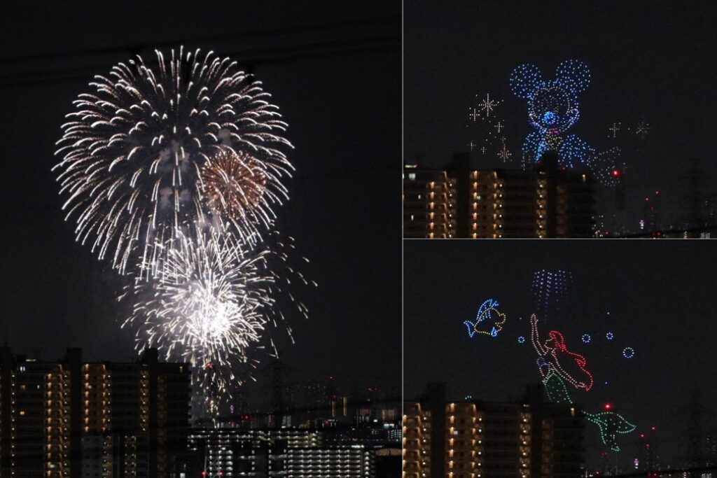 「第4回 水都くらわんか花火大会」とドローンショーの画像
