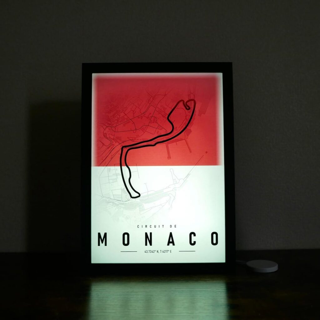 私の新しいモナコサーキットアートは暗くなります