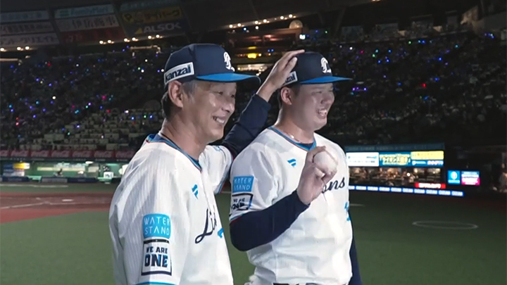 Saitama Seibu Lions pitcher Yutaro Watanabe © Pacific League TV