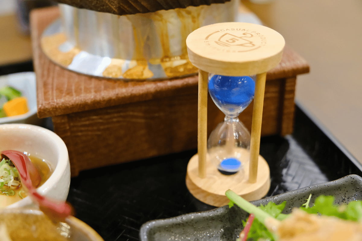釜めしの完成を待っている間も楽しみの一つ