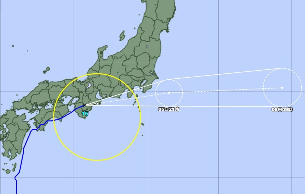 【最新】台風１５号、５日朝に鳥取県最接近 鳥取地方気象台が情報 - nnn.co.jp