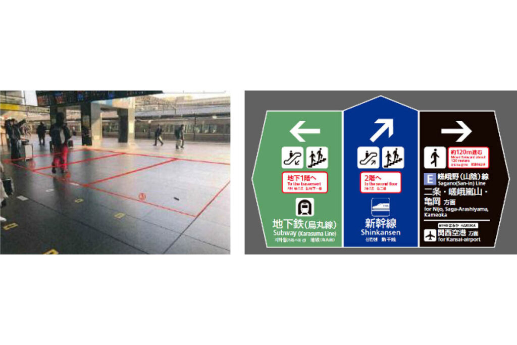 JR京都駅に床面案内サイン　乗継ぎ・乗換えをスムーズに - Impress Watch