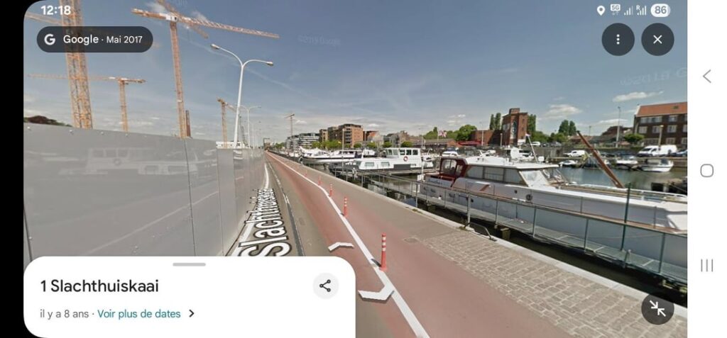 ハッセルト、なんて違い！ Google Street View vs.今日