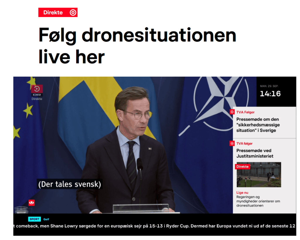 （スウェーデン語が話されています）