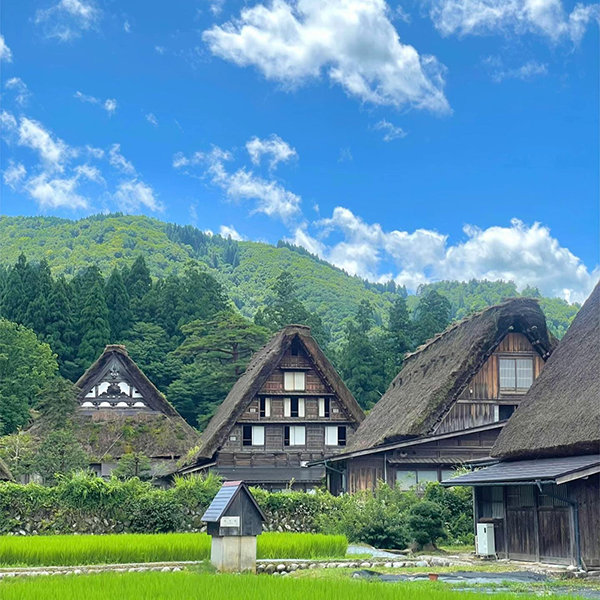 岐阜県にある白川郷の風景