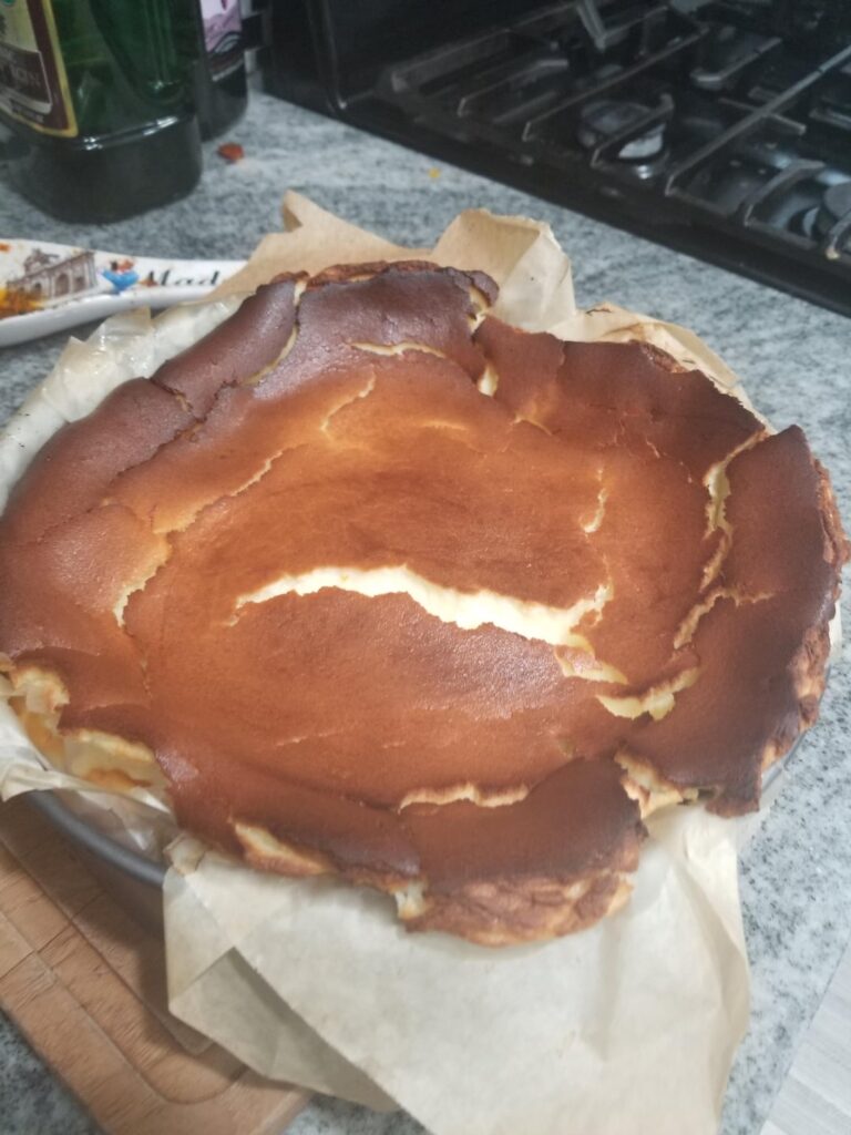 ブドウ園からチーズケーキを作ろうとしています