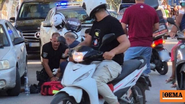 ヒーロー警察官は、サントリーニで感覚を失った市民の命を救いました - 彼は20分間車を運んでいました