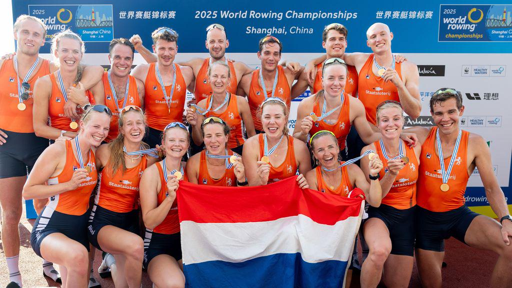 オランダのrowぎ史：初めての世界チャンピオンの女性の夜と男子の夜の両方