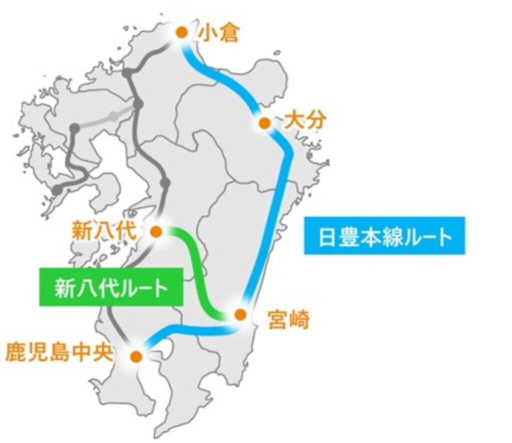東九州新幹線は “日豊本線”か “新八代”か？ 宮崎県が2つのルートの経済効果を比較し公表、九州各地との所要時間の大幅短縮にも期待 | 鉄道ニュース