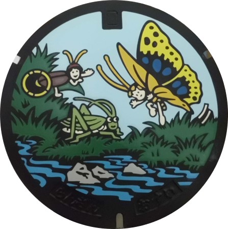 嵐山町マンホール1