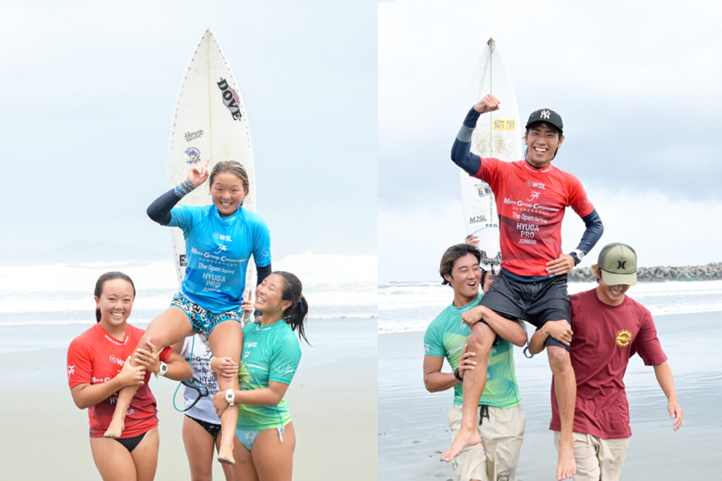 劇的大逆転で松山黎音がWSL初優勝！ 男子は佐藤利希がプロジュニア2連勝。日向プロジュニア大会最終日 | SURFMEDIA