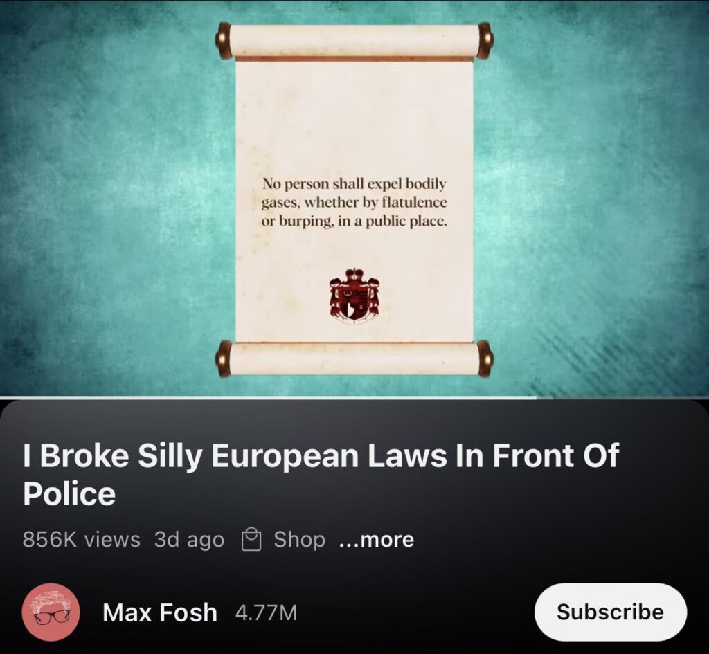 リヒテンシュタインのげっぷを違法？