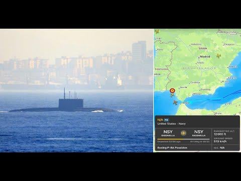 ロシアの潜水艦ノボロシエスクは、燃料を漏らしています！ジブラルタル海峡で表面化することを余儀なくされました