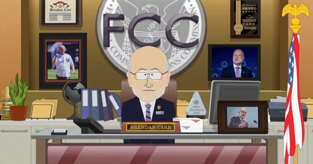 「サウスパーク」がジミー・キンメルに干渉したことでFCC会長を苦しめる