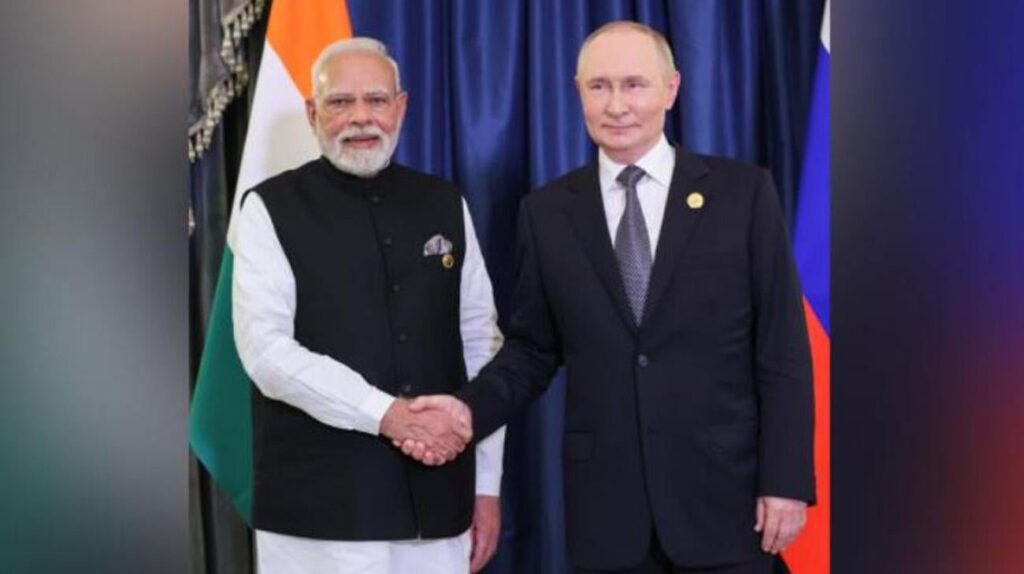 インドのPMはプーチンに会い、彼に戦争を止めて平和的な定住を探すように促します
