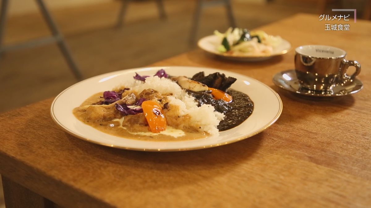 玉城食堂「黒胡麻チキンカレーと豚肉スパイスカカオカレーいつもいっしょ」｜OTV ウィンウィン 2022年2月26日放送