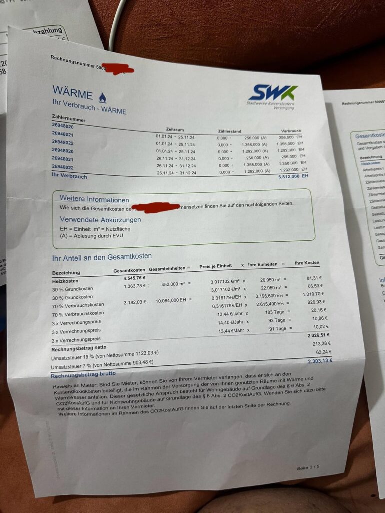非常識な聴覚 +水道料金2200ユーロ!! SWKによると、メーターの測定値が間違っていますか？