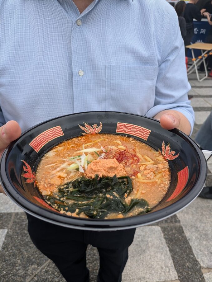 あんこうの宿まるみつ旅館のあん肝ラーメン