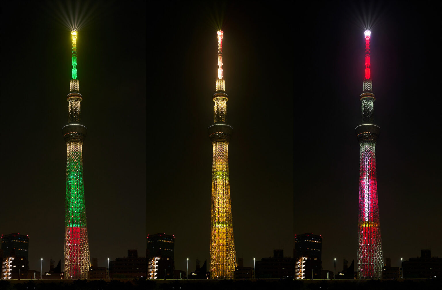 Tokyo Skytree Unveils All-New Christmas Illuminations for 2025. Featuring 3 Lighting Designs Rotating Every Minute and 530,000 Lights at its Base Tokyo Skytree Unveils All-New Christmas Illuminations for 2025. Featuring 3 Lighting Designs Rotating Every Minute and 530,000 Lights at its Base
