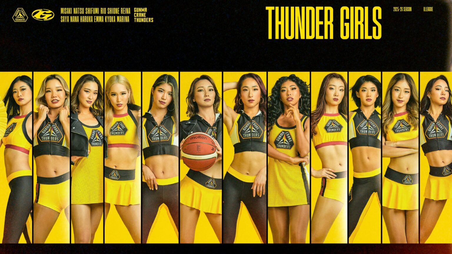 2025-26シーズン オフィシャルチアダンサー「THUNDER GIRLS」メンバー決定のお知らせ | 株式会社群馬クレインサンダーズのプレスリリース