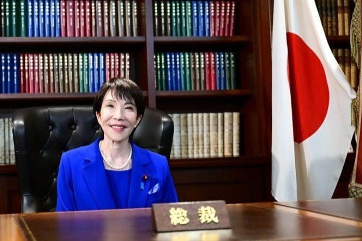 自民党総裁に選出された高市早苗氏。