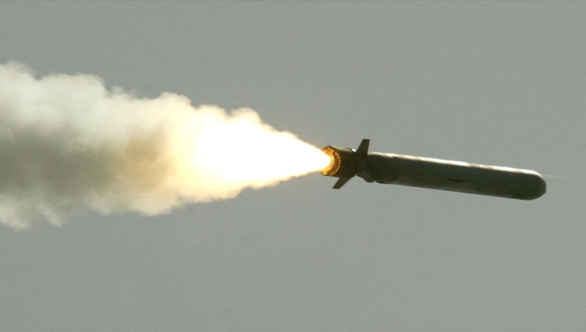 発射されたトマホーク。