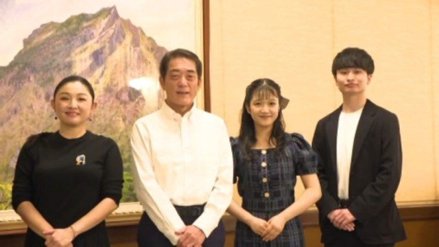「私にできるかなとドキドキ」 『新 鶴姫伝説』新キャストら知事訪問 愛媛