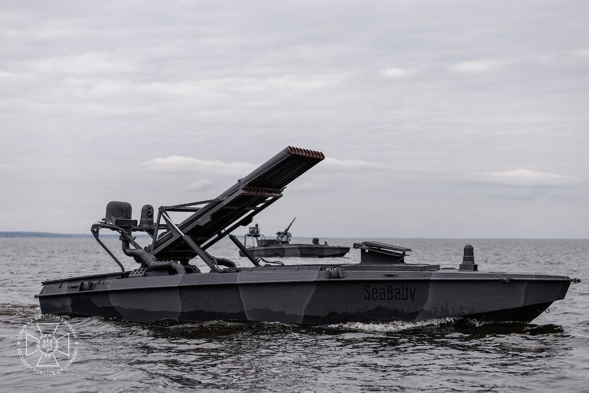 ウクライナ海軍のドローン「シーベイビー」