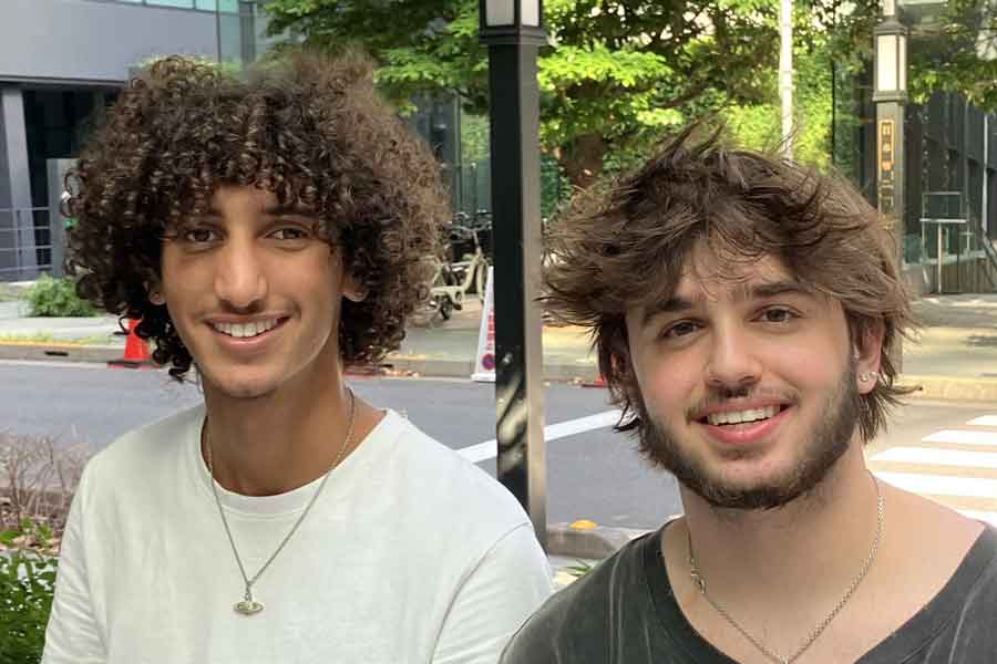 アメリカから来た（左から）ネイサンさんとオーリーさん【写真：Hint-Pot編集部】