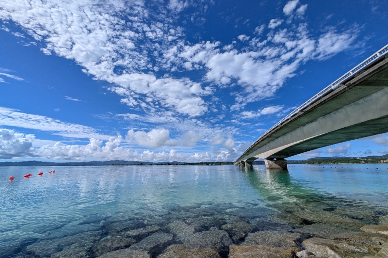 古宇利大橋【ワイドレンズ】