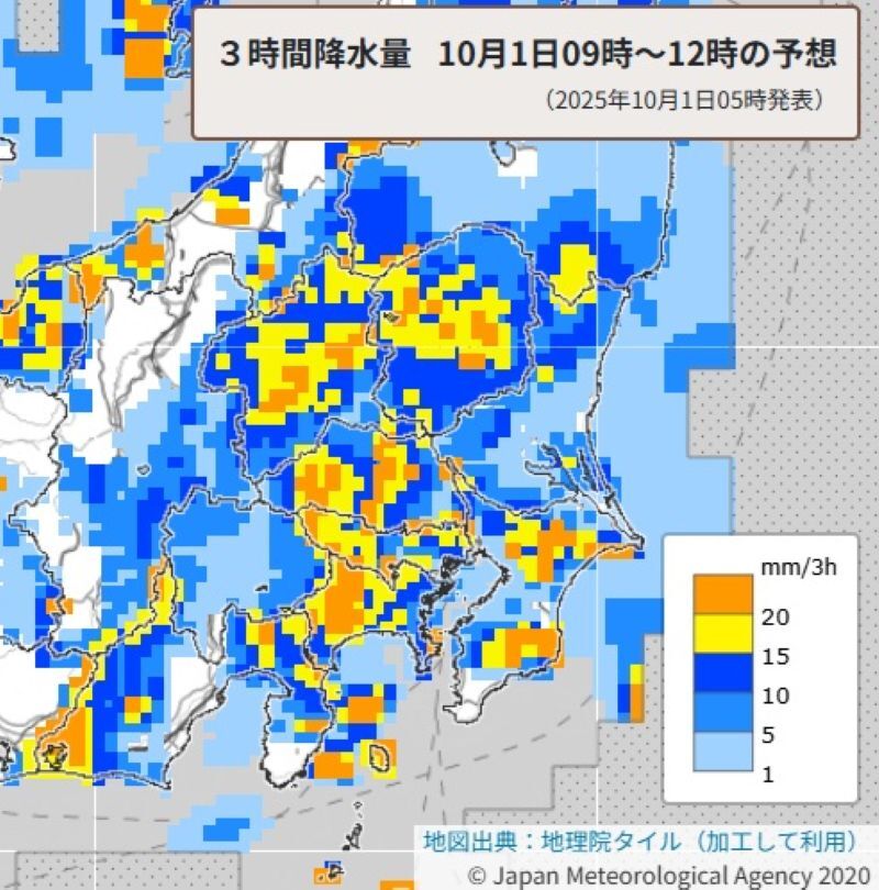 【速報】埼玉で急な強い雨、落雷に注意 関東上空に強い寒気 氷点下12度以下（埼玉新聞） - Yahoo!ニュース - Yahoo!ニュース