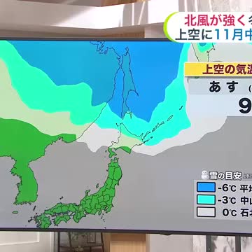 【北海道の天気 8日(水)】今季初めての“冬型の気圧配置”！あすは日本海側で冷たい雨が降ったりやんだり…高い峠は雪混じり（北海道ニュースUHB） - Yahoo!ニュース - Yahoo!ニュース