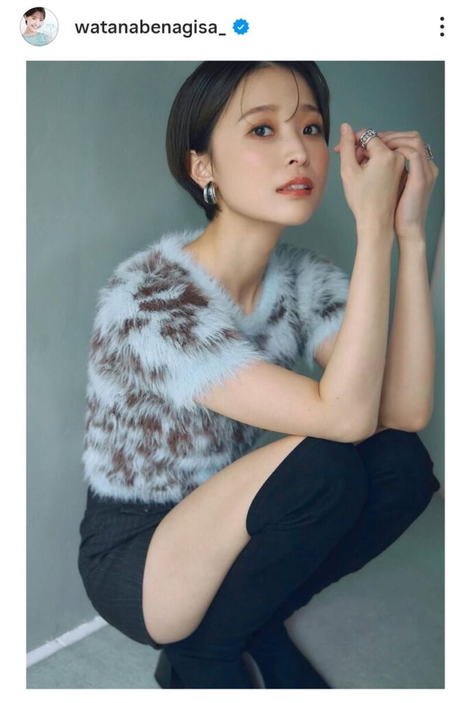 渡邊渚さんのインスタグラム（＠ｗａｔａｎａｂｅｎａｇｉｓａ＿）より