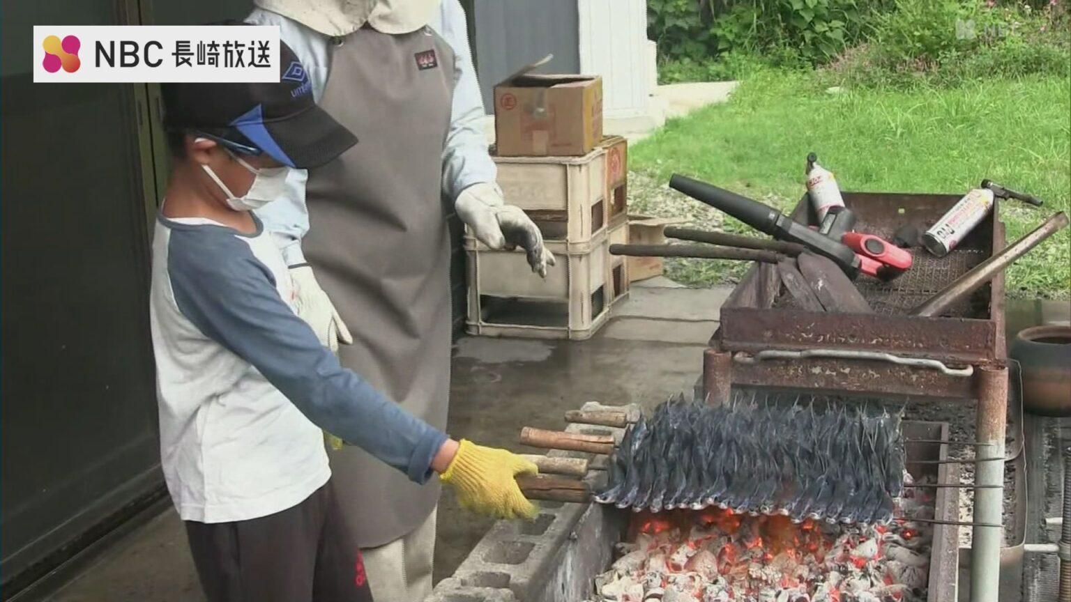 あご漁が盛ん 長崎県新上五島町 小学生 焼きあごづくりに挑戦（NBC長崎放送） - Yahoo!ニュース