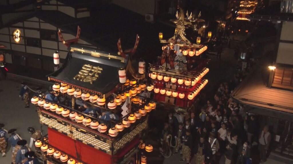 宵祭にからくり奉納…『秋の高山祭』に2日間で約19万5千人 「美しさに見とれた」「歴史感じた…」多くの外国人観光客の姿が 岐阜・高山市（CBCテレビ） - Yahoo!ニュース