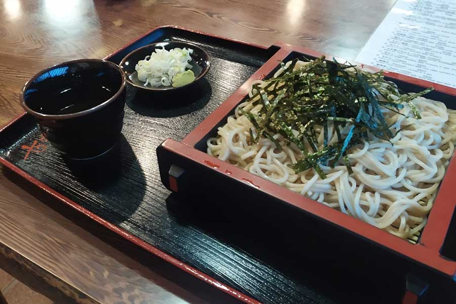 ガブリエレさんが日本で実際に食べていたざるそば【写真提供：ガブリエレ・バルトニーニさん】