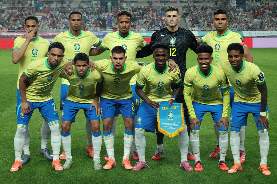 ブラジル代表のスタメン11人が発表された【写真：ロイター】
