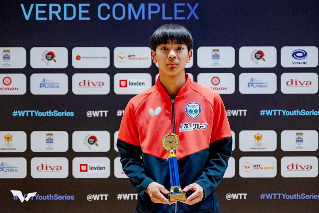 卓球 WTTユースコンテンダー ポドゴリツァ 川上流星が2種目で優勝|卓球レポート 卓球 WTTユースコンテンダー ポドゴリツァ 川上流星が2種目で優勝|卓球レポート