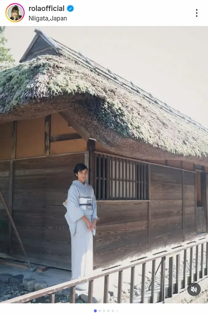 ローラ　しっとり着物ショットで新潟の名所紹介「庭園に和服美女」「爽やかな色の着物お似合い」の声 - スポニチ Sponichi Annex 芸能