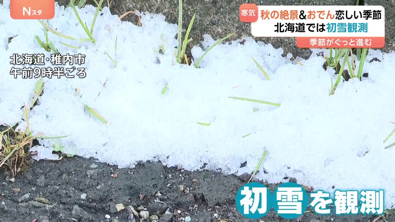 北海道で初雪観測 東京の気温は今シーズン最低でついに秋到来？ 茨城の“絶景スポット”は見頃に！（TBS NEWS DIG Powered by JNN）