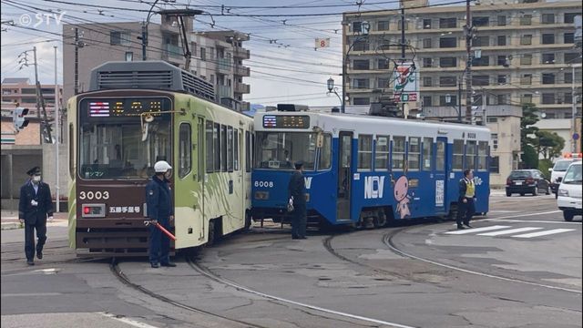 【速報】路面電車同士が接触 レールのポイント切り替わらず 運転再開見通せず折り返し運転 函館市電(STVニュース北海道) – Yahoo!ニュース 【速報】路面電車同士が接触 レールのポイント切り替わらず 運転再開見通せず折り返し運転 函館市電(STVニュース北海道) - Yahoo!ニュース