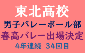 東北高校 バレーボール部 宮城県大会で優勝 春高バレーへの出場権獲得しました - 東北高等学校