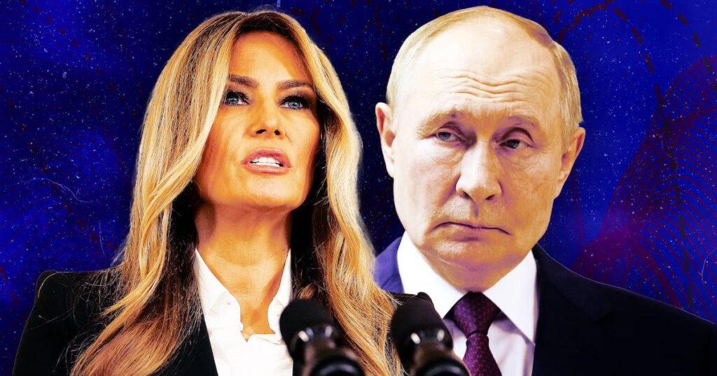 メラニア夫人は何か月もプーチン大統領と密かに協力してきた