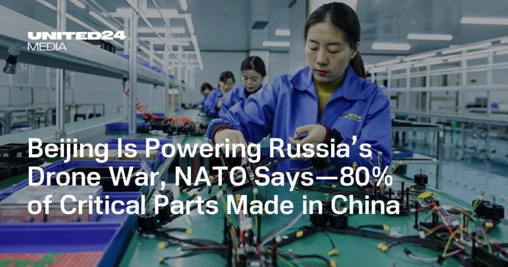 中国がロシアのドローン戦争を後押ししているとNATOが発表―重要部品の80％が中国製