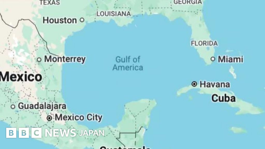 グーグルマップ、アメリカでメキシコ湾の名称を変更 - BBCニュース